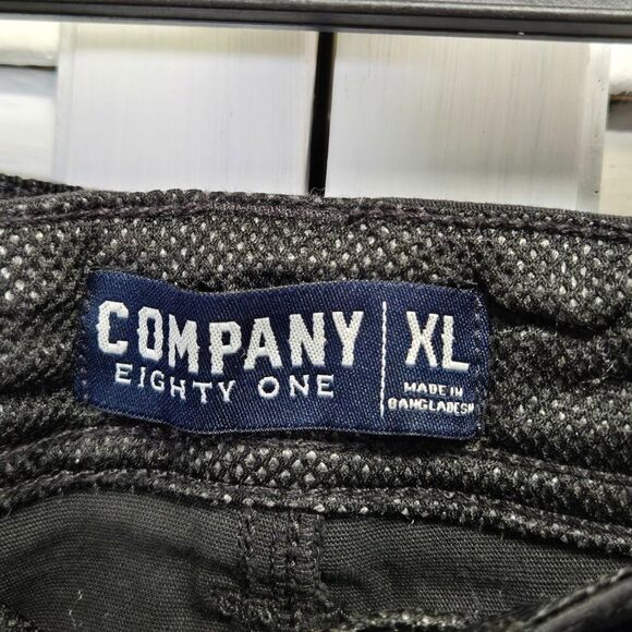 NWT MEN'S COMPANY EIGHTY ONE C12SH490 BLACK BELTED CARGO COTTON SHORTS XL - Picture 7 of 12